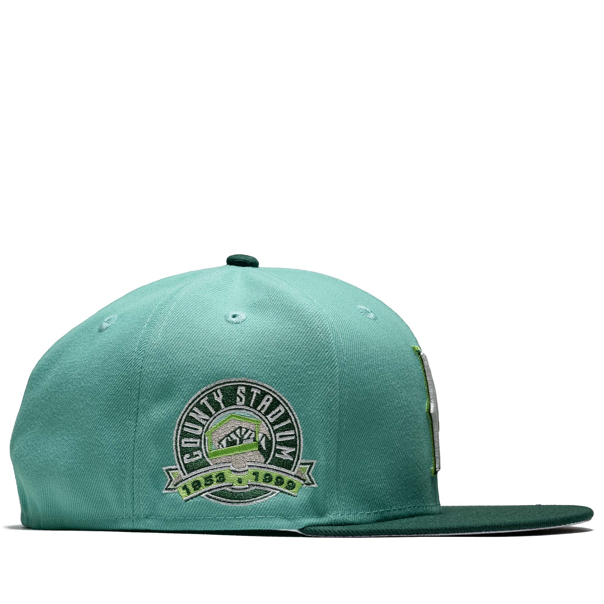 New Era x Politics Milwaukee Brewers 59FIFTY Fitted Hat - Mint/Green