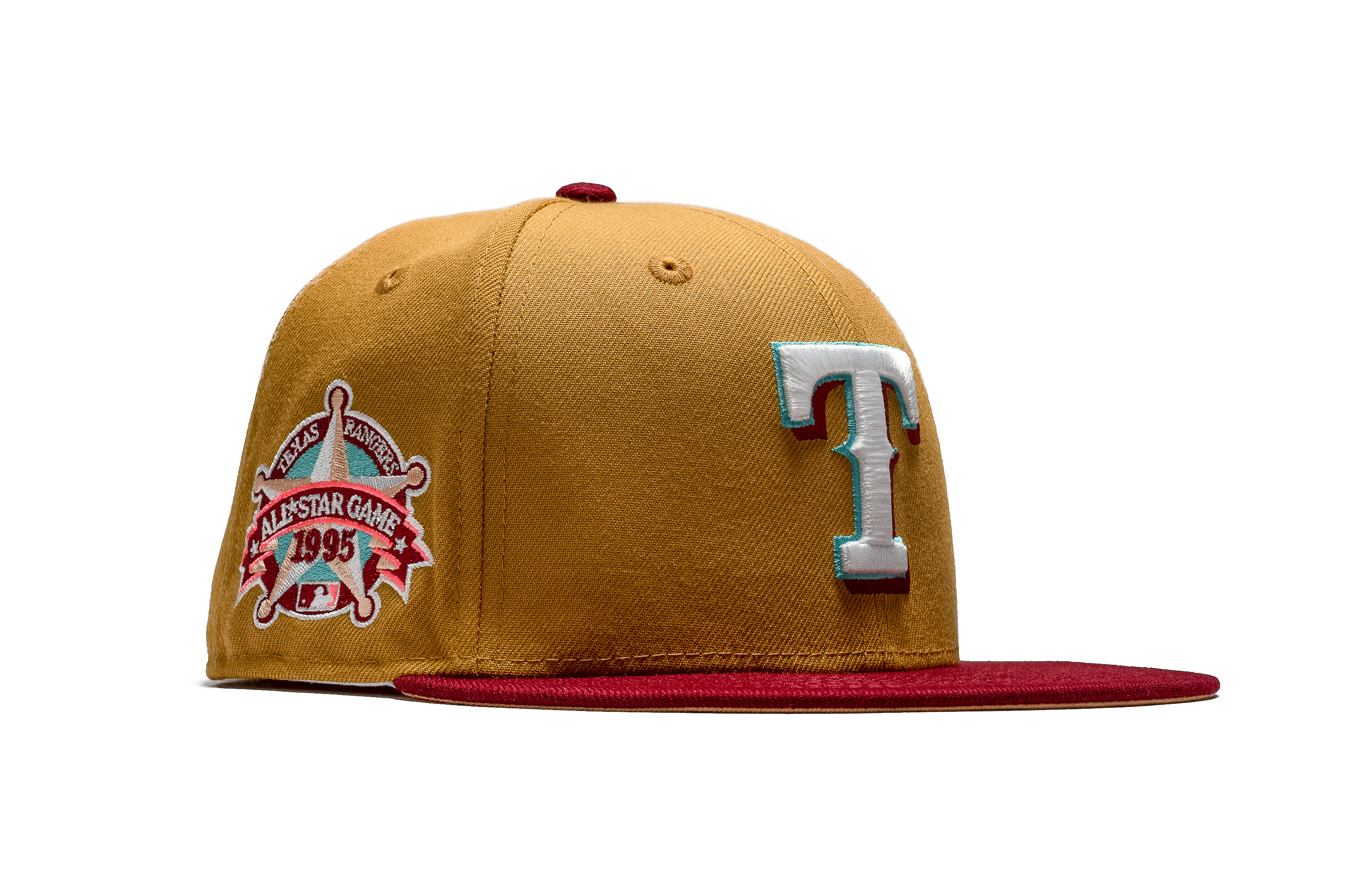 New Era x Politics Texas Rangers 59FIFTY Fitted Hat - Tan/Red