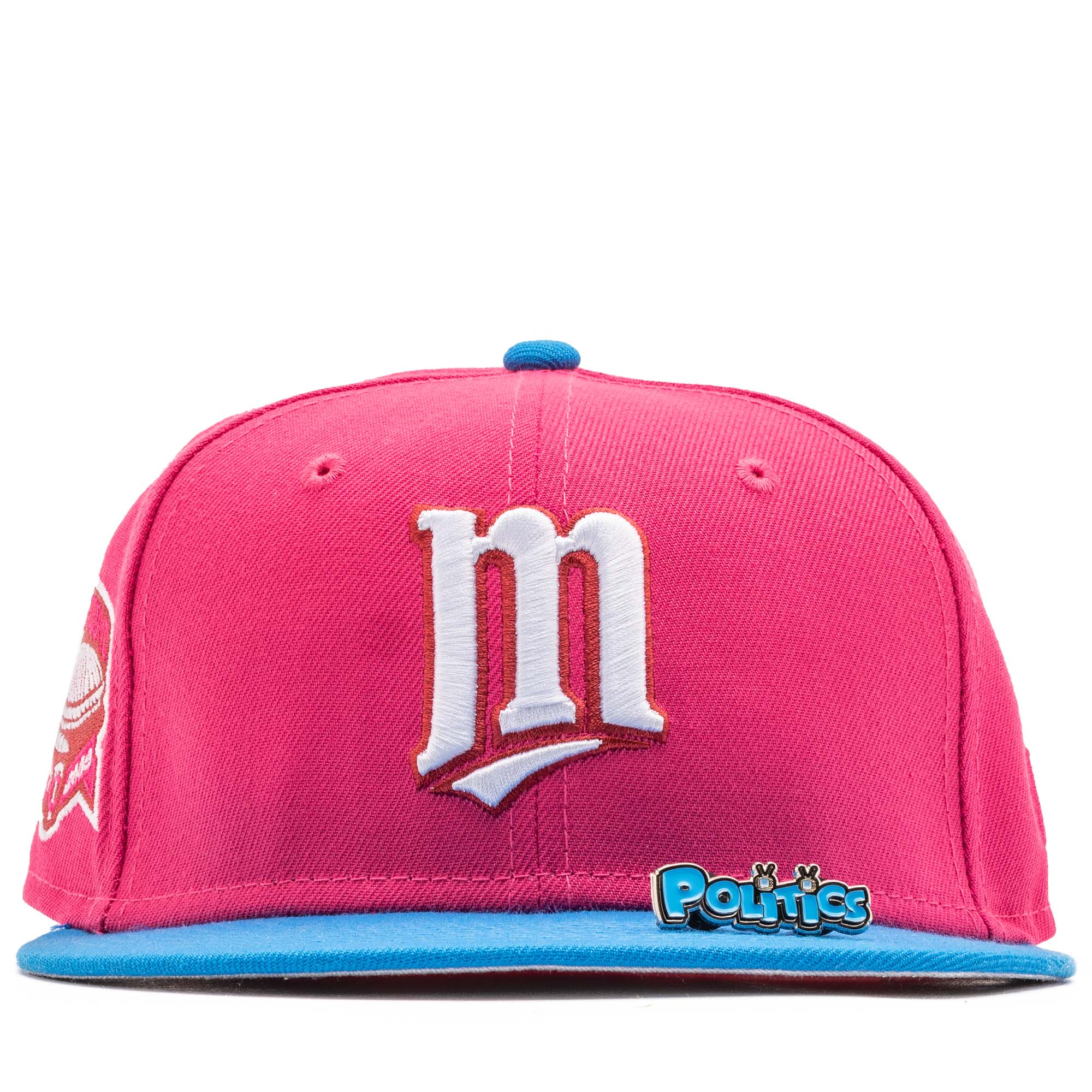 New Era x Politics Minnesota Twins 59FIFTY Fitted Hat - Beetroot/Southwest Blue