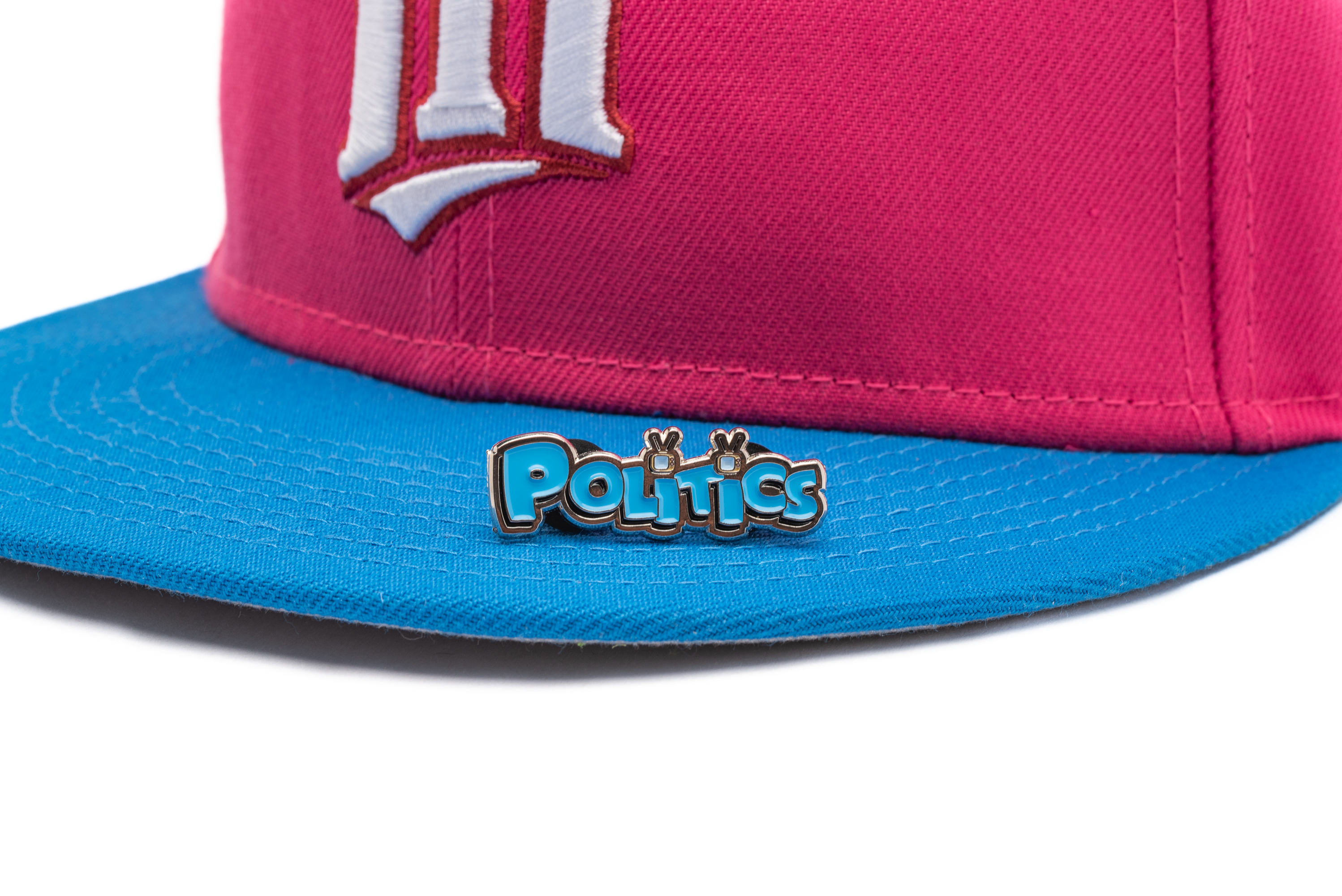 New Era x Politics Minnesota Twins 59FIFTY Fitted Hat - Beetroot/Southwest Blue