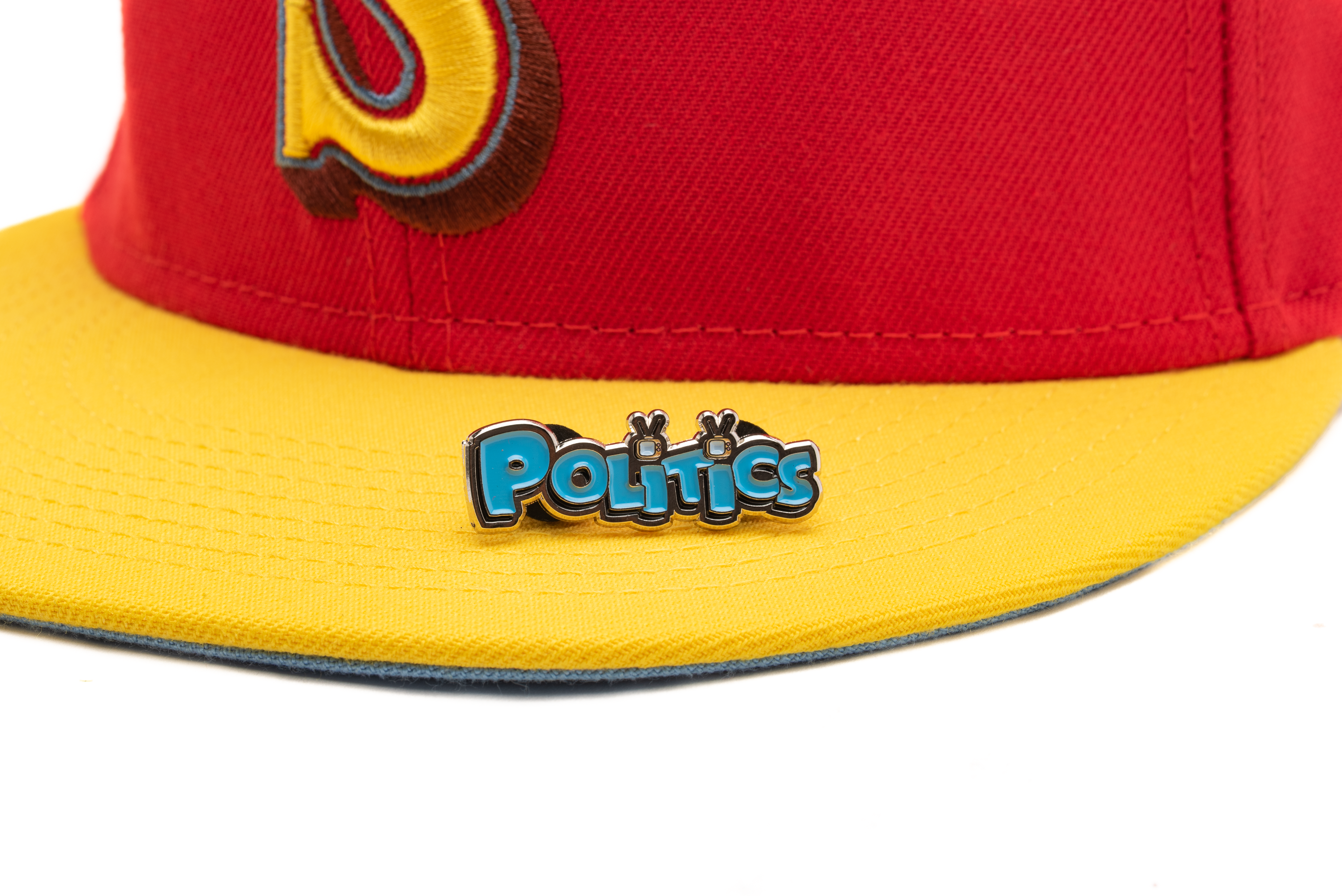 New Era x Politics Seattle Mariners 59FIFTY Fitted Hat - Red/Yellow