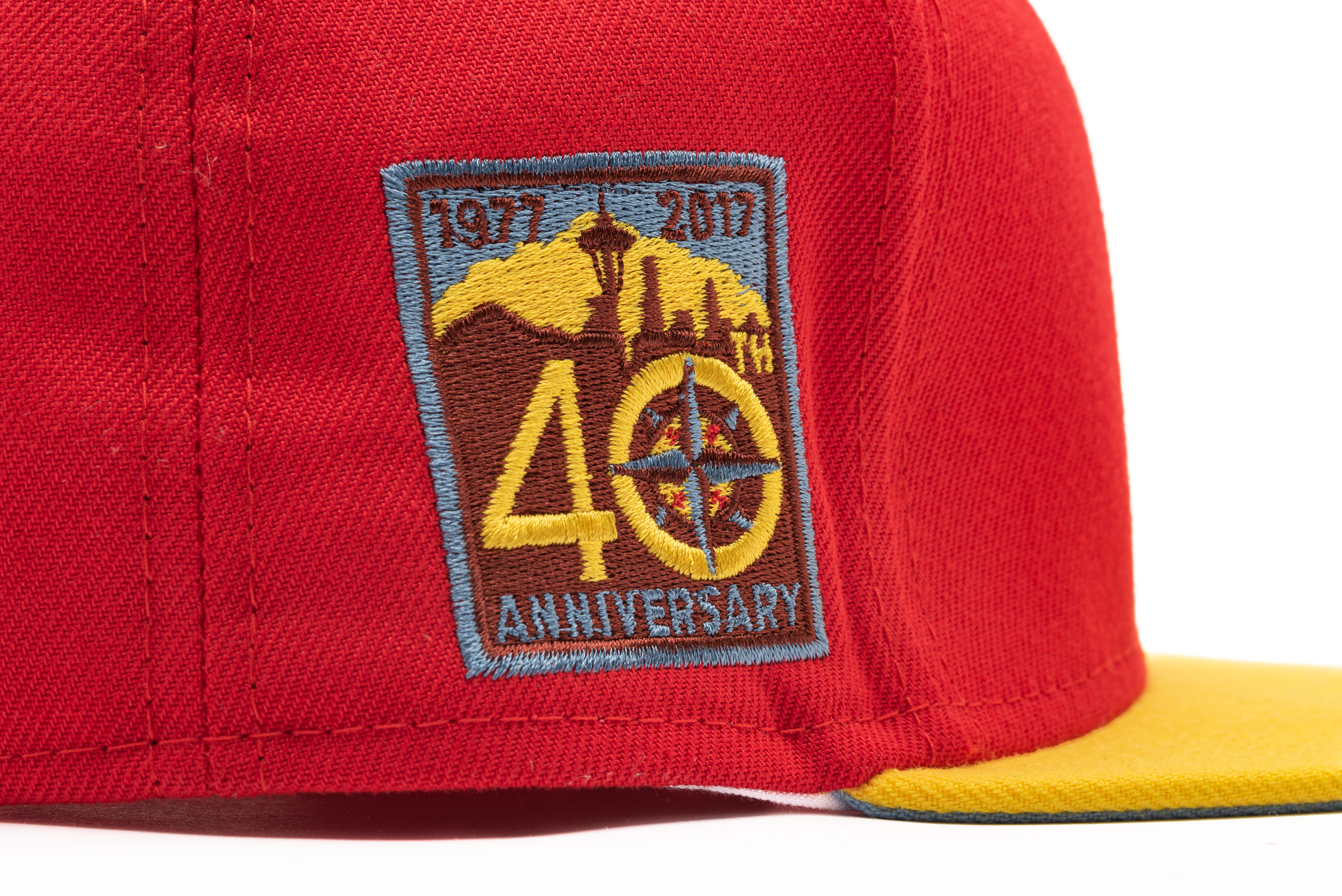 New Era x Politics Seattle Mariners 59FIFTY Fitted Hat - Red/Yellow