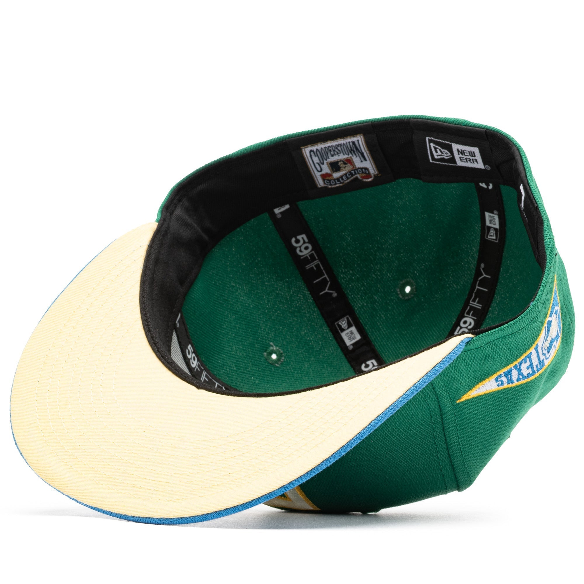 New Era x Politics Texas Rangers 59FIFTY Fitted Hat - Botanical Green/Air Force Blue