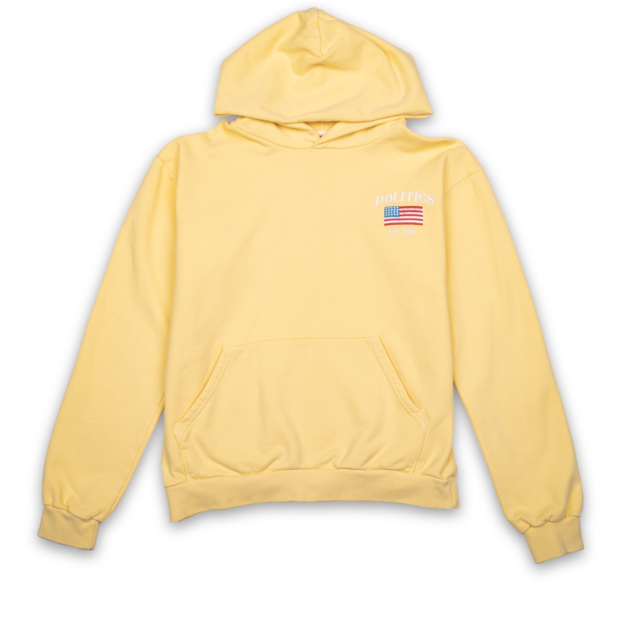 Politics American Flag Hoodie - Yellow