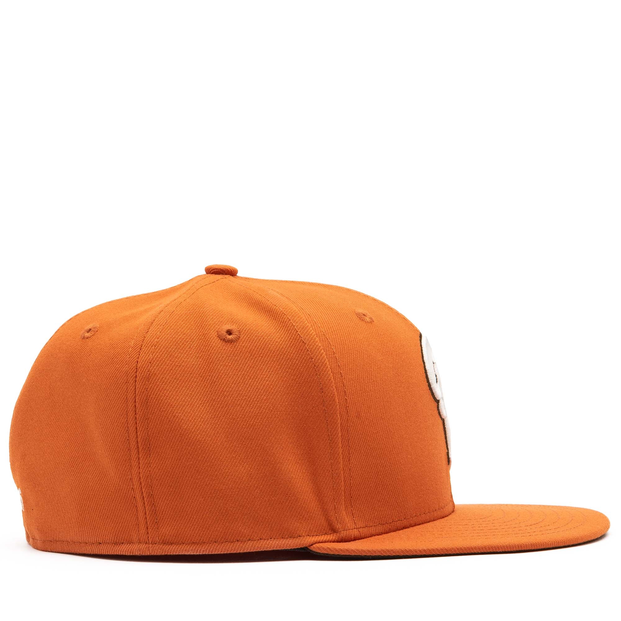 Politics x New Era 59FIFTY Fitted Hat - Flight Orange/Walnut