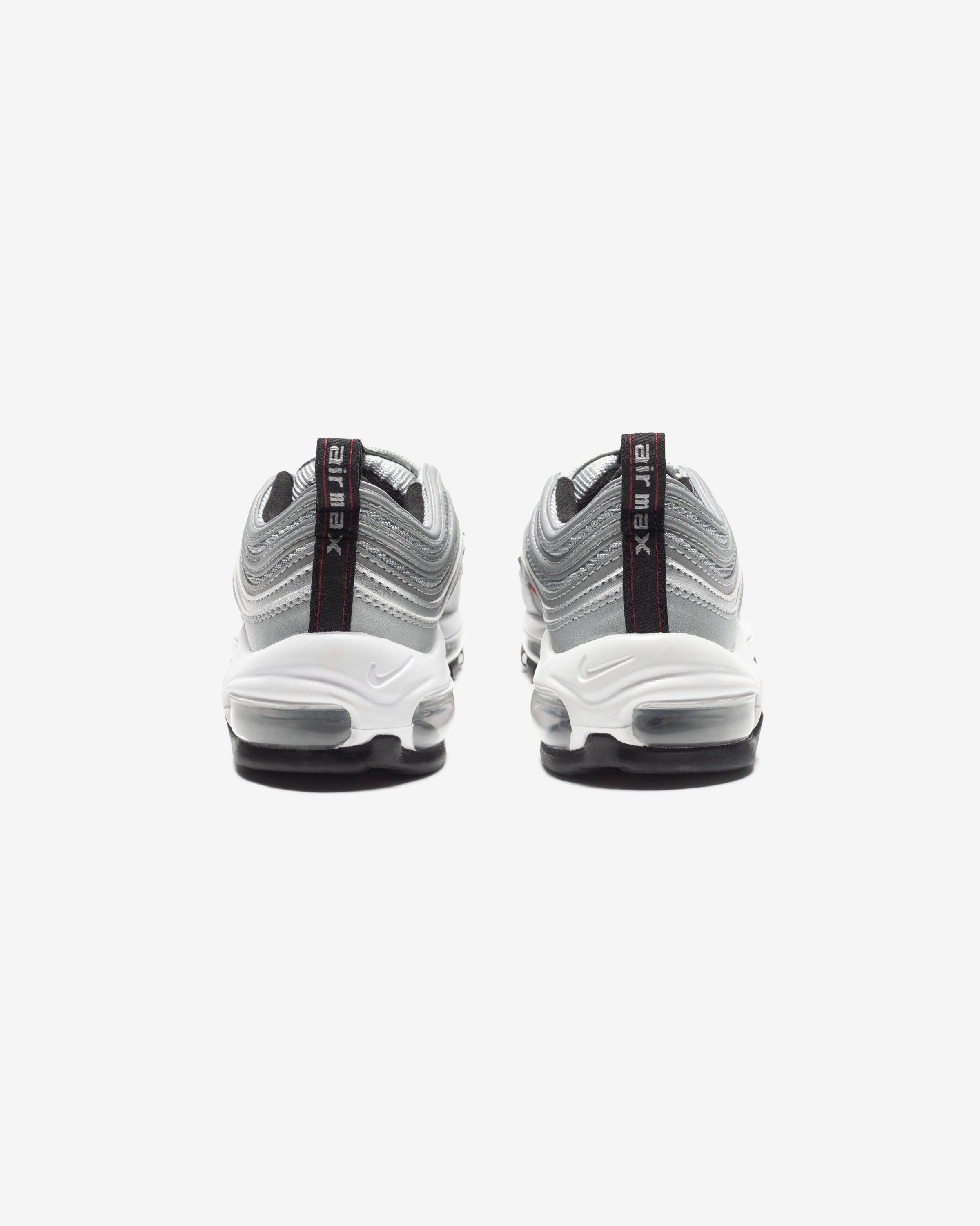 GS NIKE AIR MAX 97 - METALLICSILVER/ VARSITYRED/ WHITE