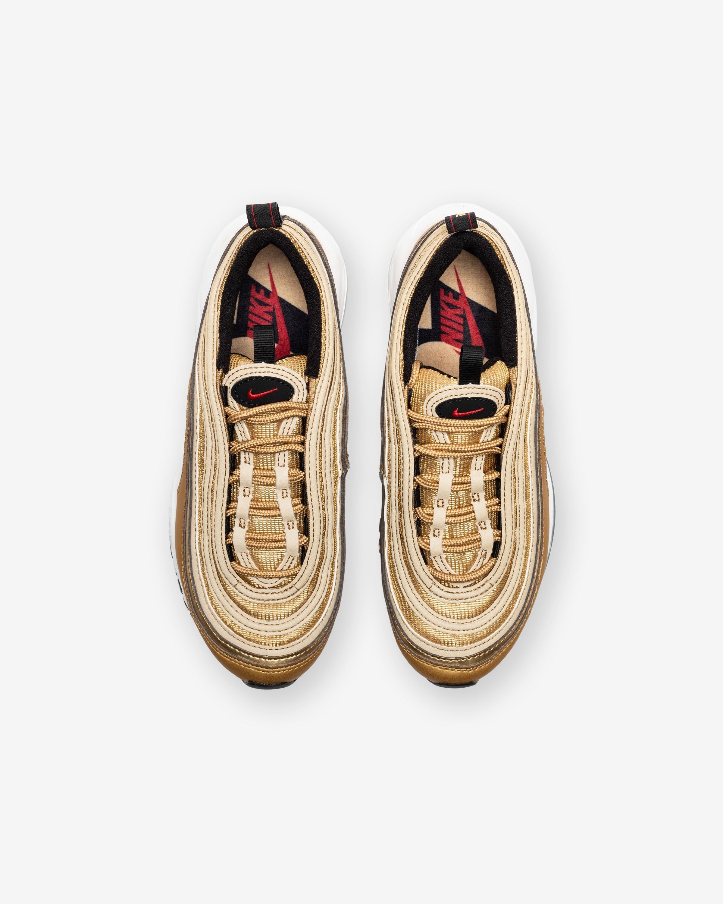 NIKE GS AIR MAX 97 - METALLICGOLD/ VARSITYRED/ BLACK/ WHITE