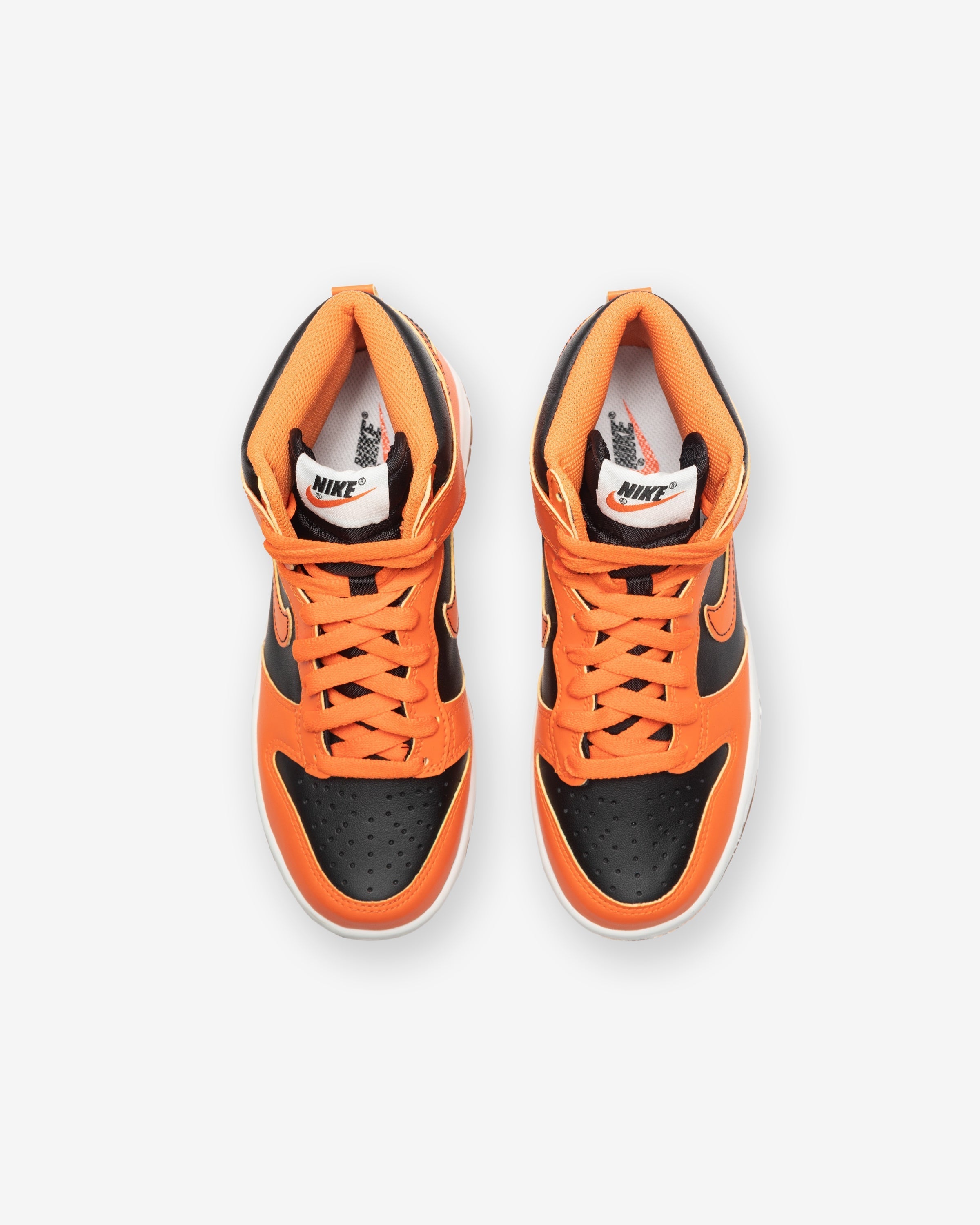 NIKE GS DUNK HIGH - BLACK/ SAFETYORANGE/ YELLOWSTRIKE