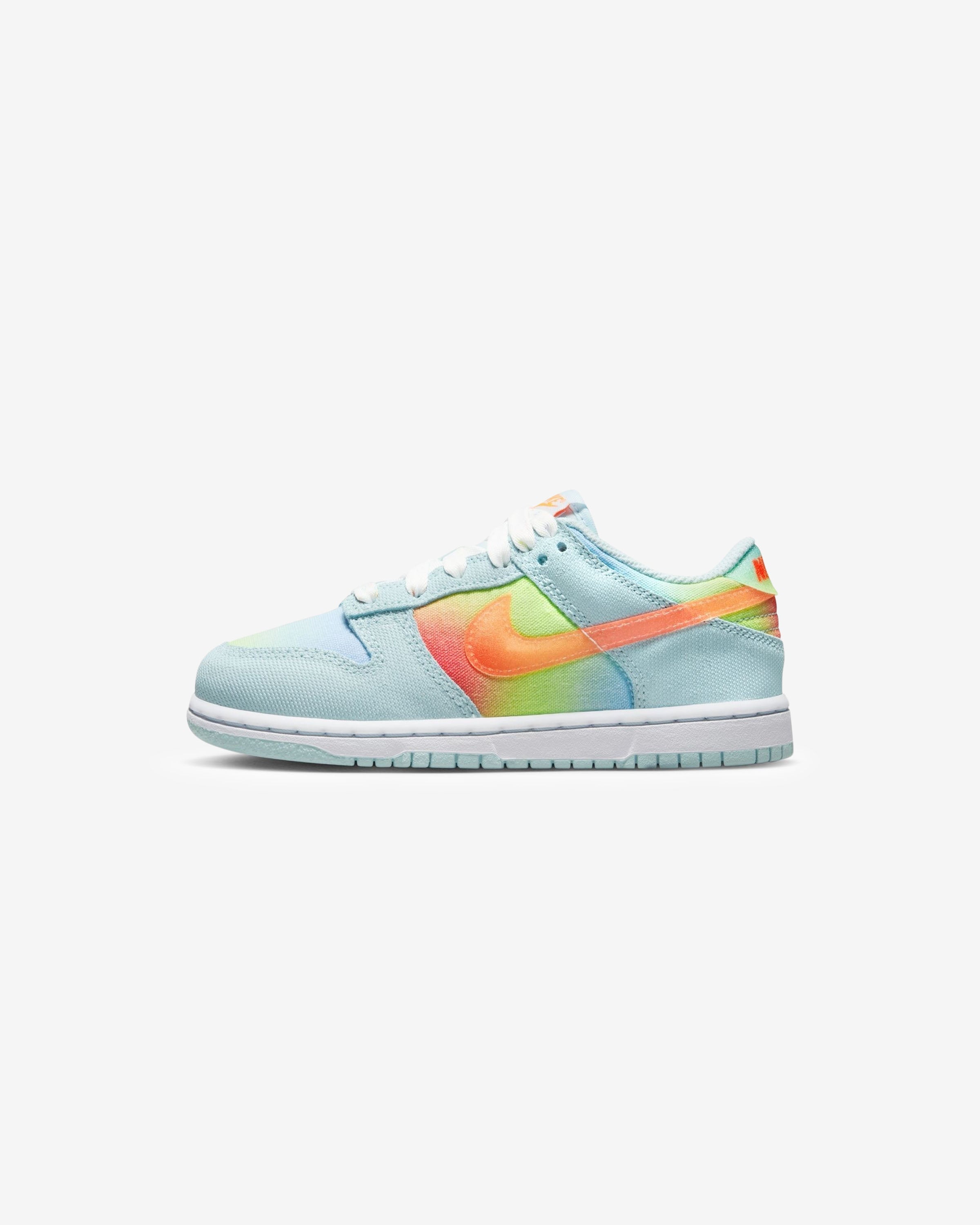 NIKE PS DUNK LOW - GLACIERBLUE/ TOTALORANGE/ LTLEMONTWIST