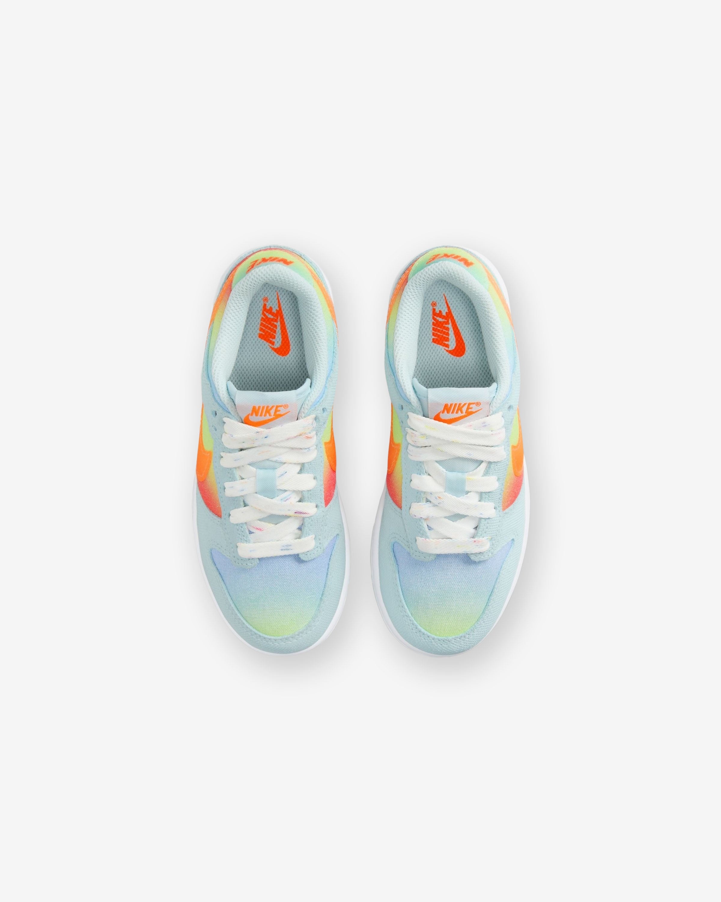 NIKE PS DUNK LOW - GLACIERBLUE/ TOTALORANGE/ LTLEMONTWIST