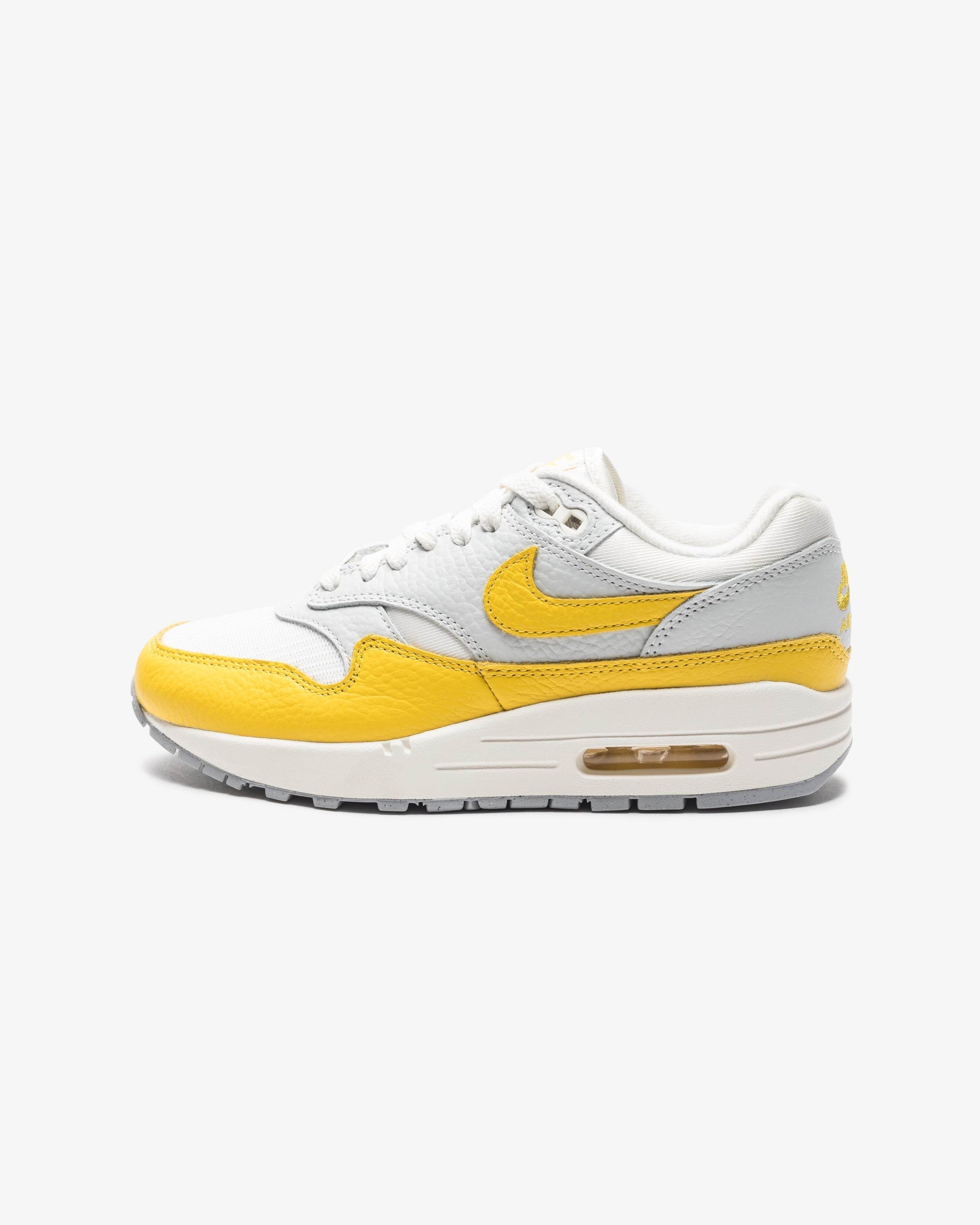 NIKE WOMENS AIR MAX 1 - PHOTONDUST/ TOURYELLOW/ GREY