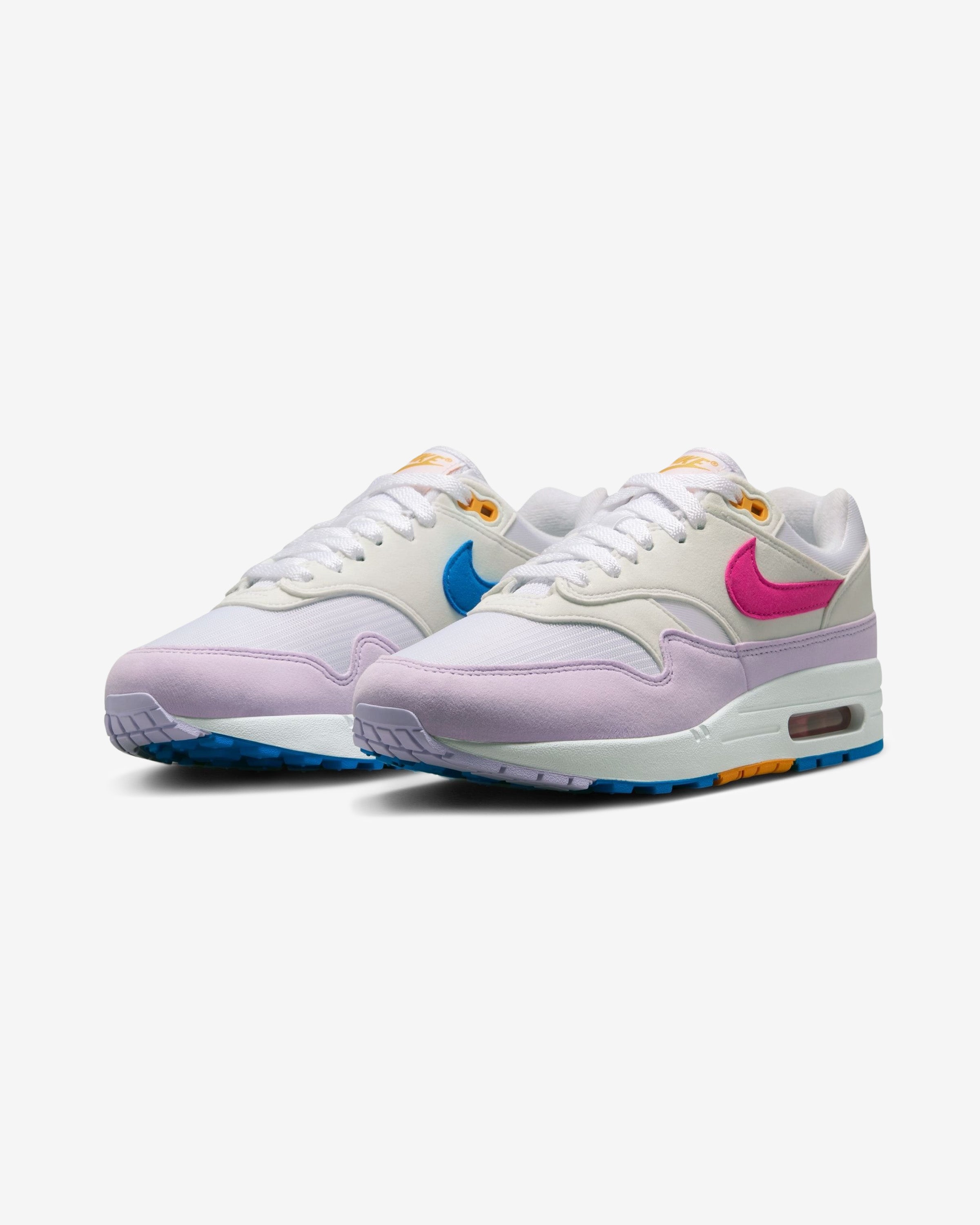 NIKE WOMEN'S AIR MAX '87 - WHITE/ ALCHEMYPINK/ PHOTOBLUE