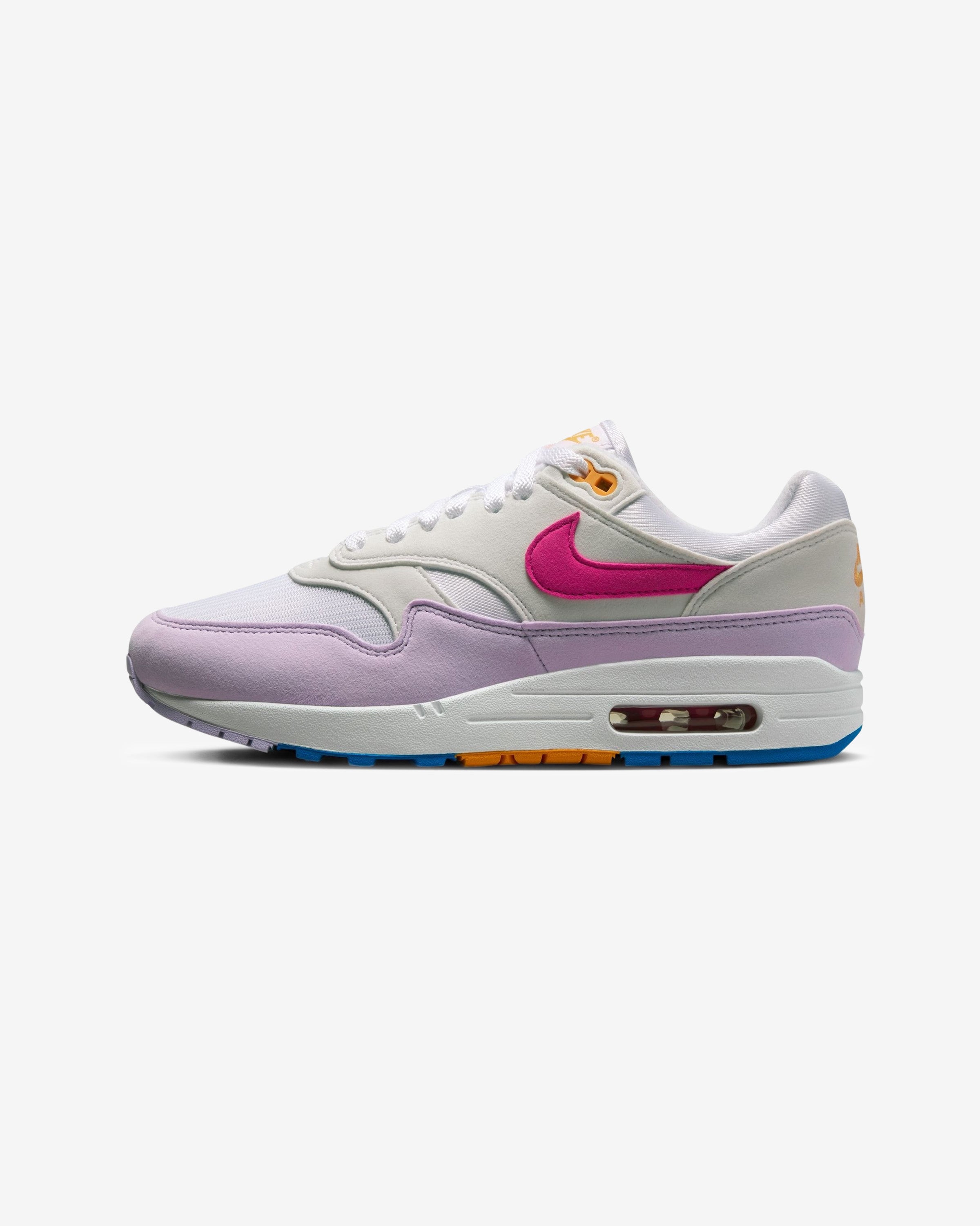 NIKE WOMEN'S AIR MAX '87 - WHITE/ ALCHEMYPINK/ PHOTOBLUE