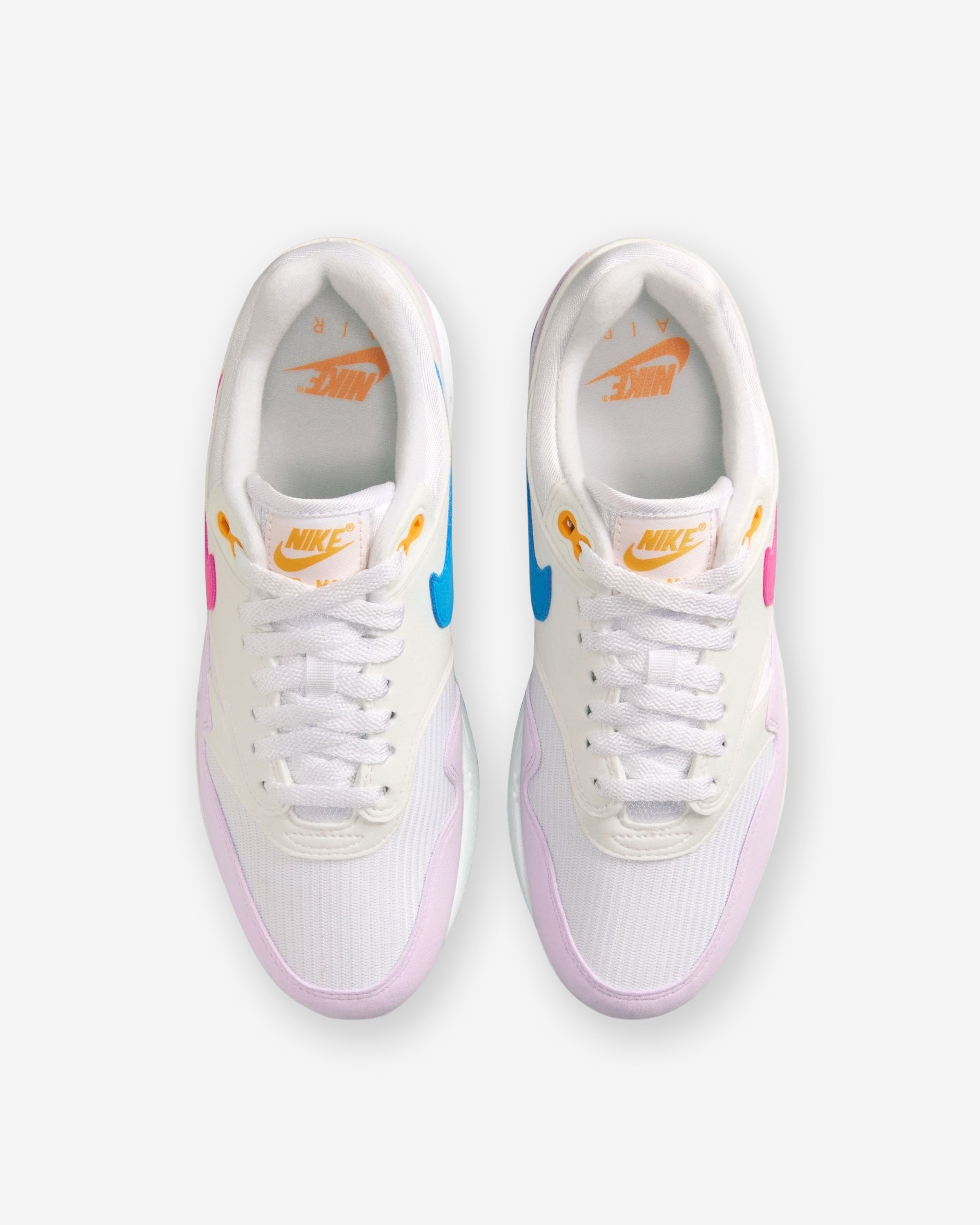 NIKE WOMEN'S AIR MAX '87 - WHITE/ ALCHEMYPINK/ PHOTOBLUE