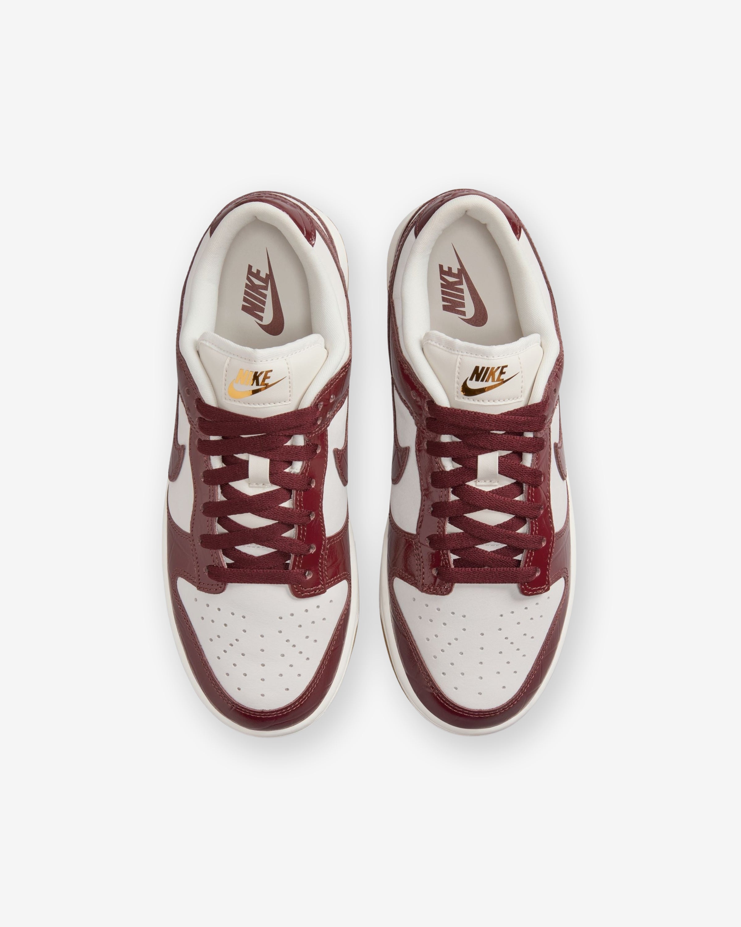 NIKE WOMEN'S DUNK LOW LX - PHANTOM/ DARKTEAMRED