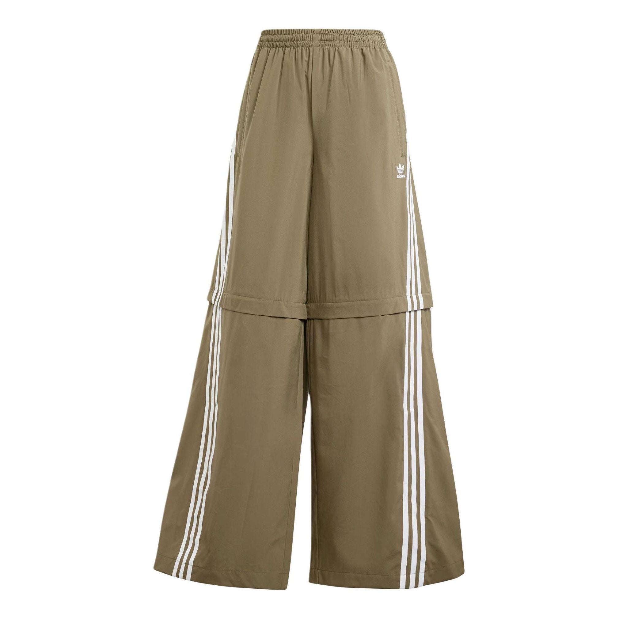 (WMNS) adidas Adilenium Season 2 Oversized Zip-Off Track Pants 'Olive Strata' JM9255