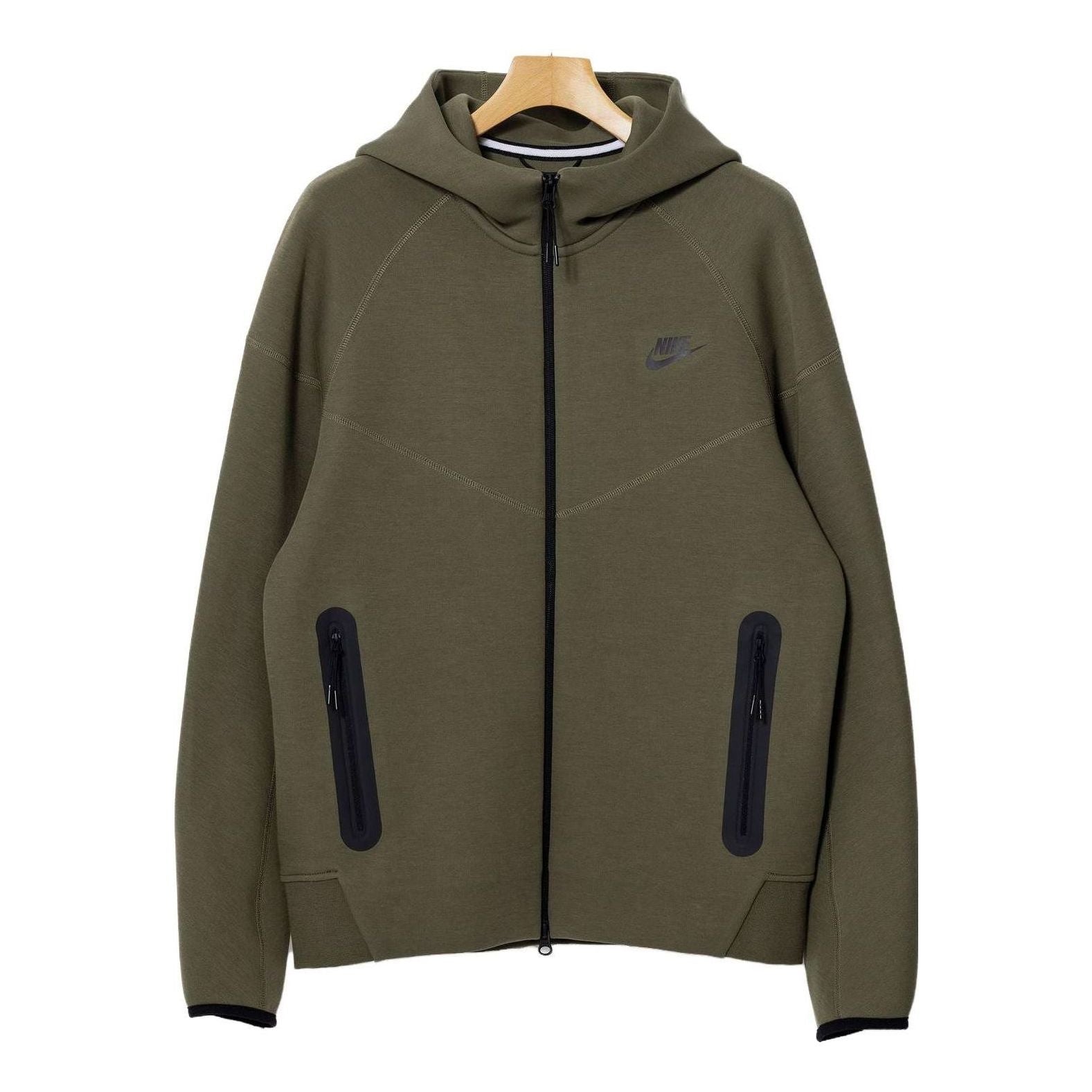 Nike Tech Fleece Full Zip Windrunner Jackets 'Olive Green' FB7922-222