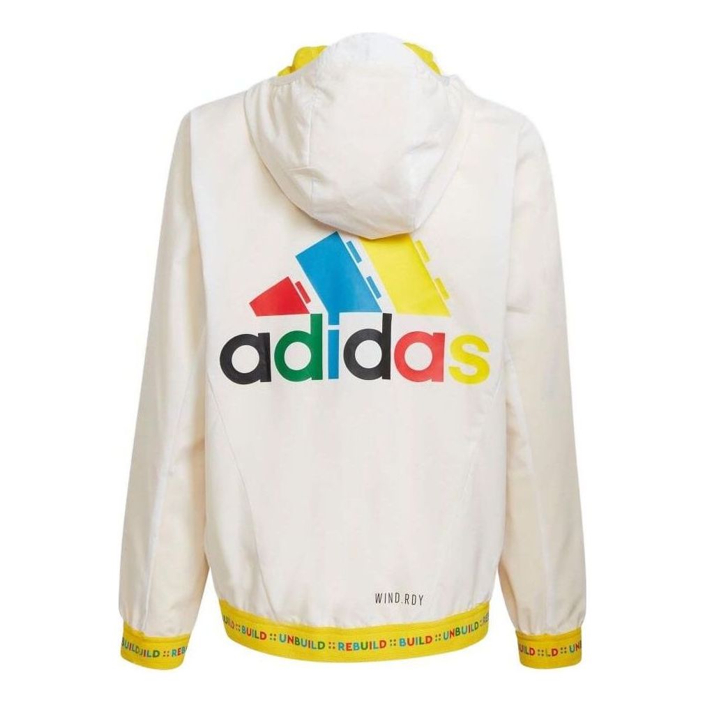 (GS) adidas x LEGO Play Windbreaker 'White' H65320