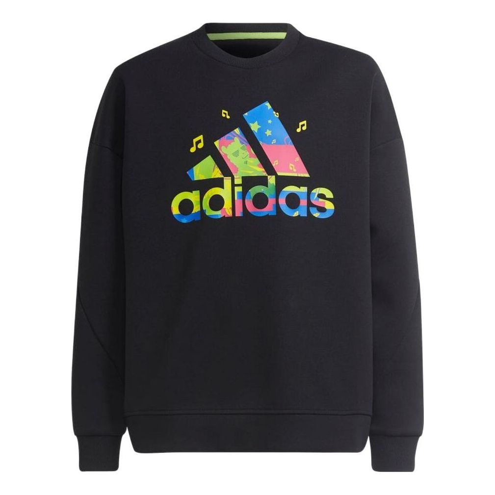 (GS) adidas x LEGO VIDIYO Crewneck Sweatshirt 'Black' H65319