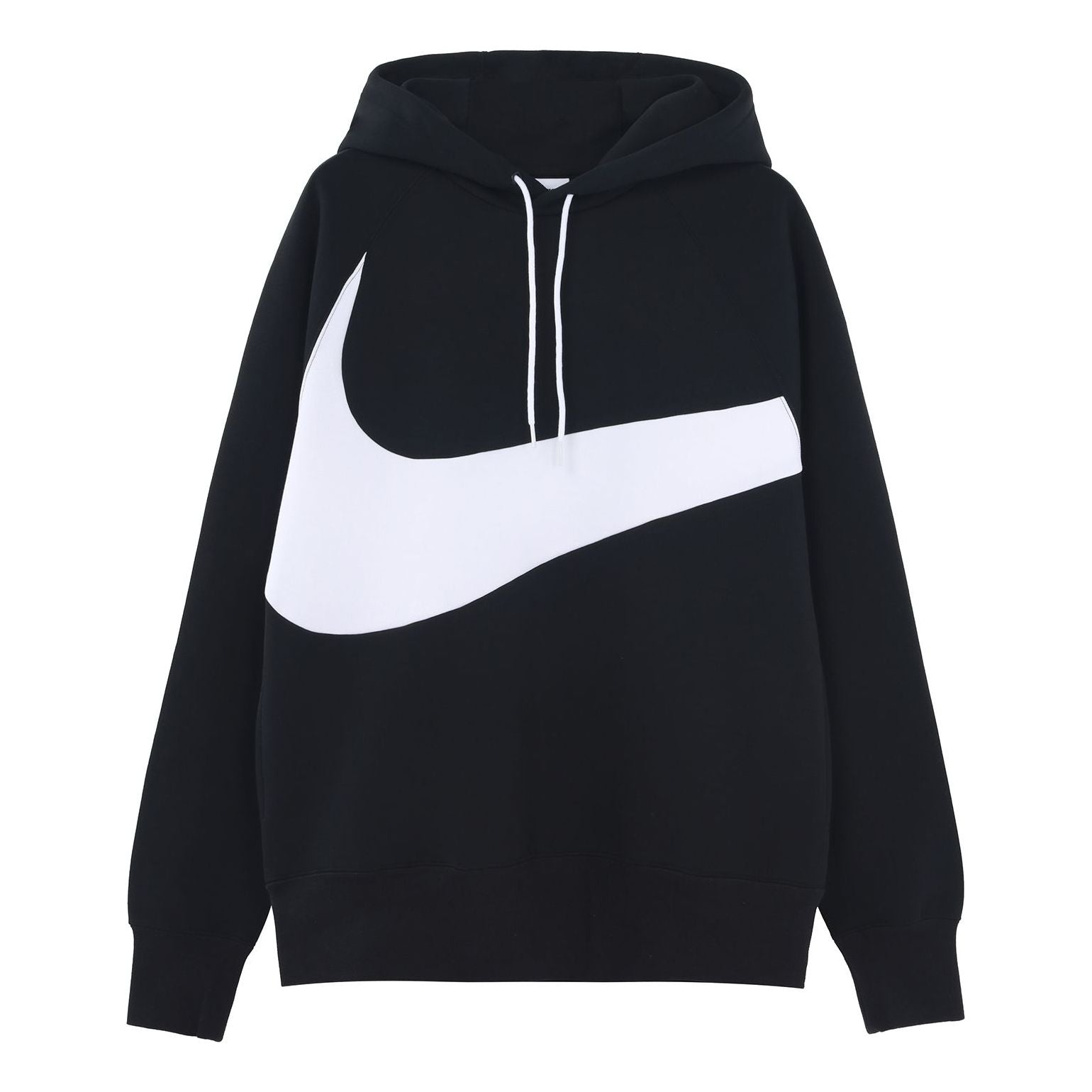 Men's Nike Sportswear Swoosh Tech Fleece Contrasting Colors Large Logo Printing Sports Black DD8223-010