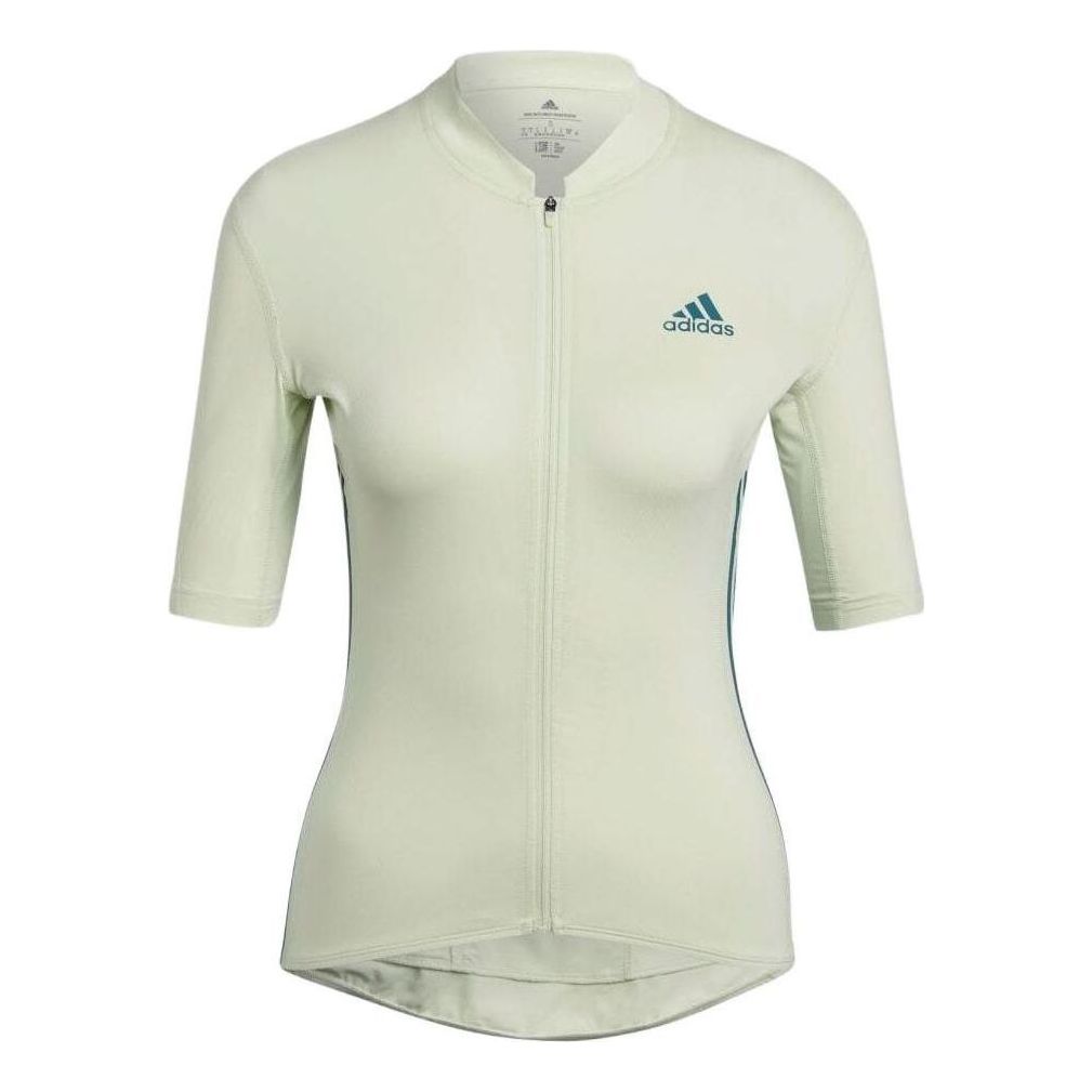 (WMNS) adidas The Short Sleeve Cycling Jersey 'Green' H65313