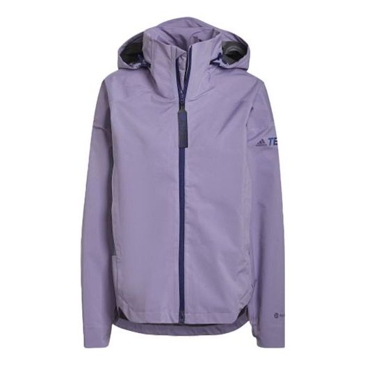 (WMNS) adidas Terrex CT MyShelter Rain.RDY Jacket 'Purple' H65705